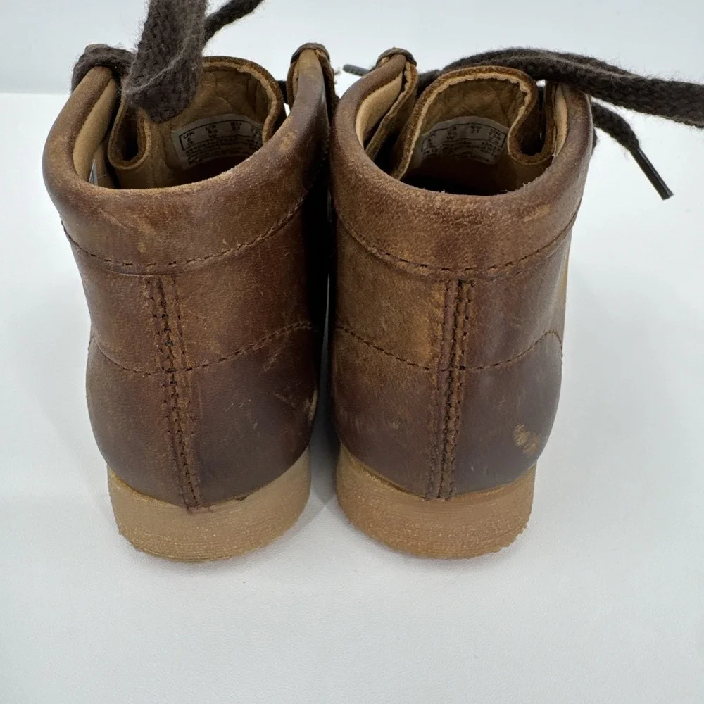 Clarks Originals Wallabee Boot Beeswax‎ Kids Sz 5.5w Brown Leather